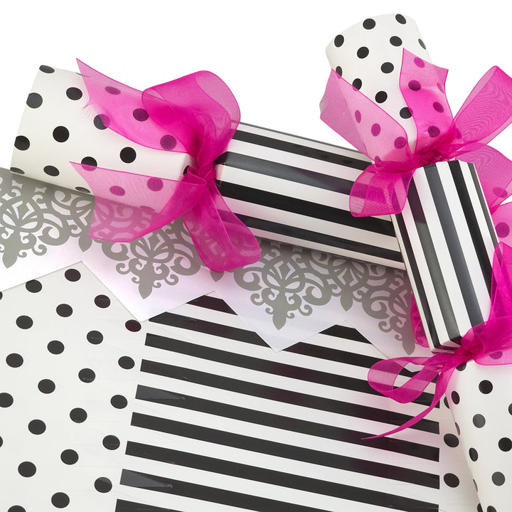 Monochrome Spots &amp; Stripes | Cracker Making Craft Kit | Make and Fill Your Own