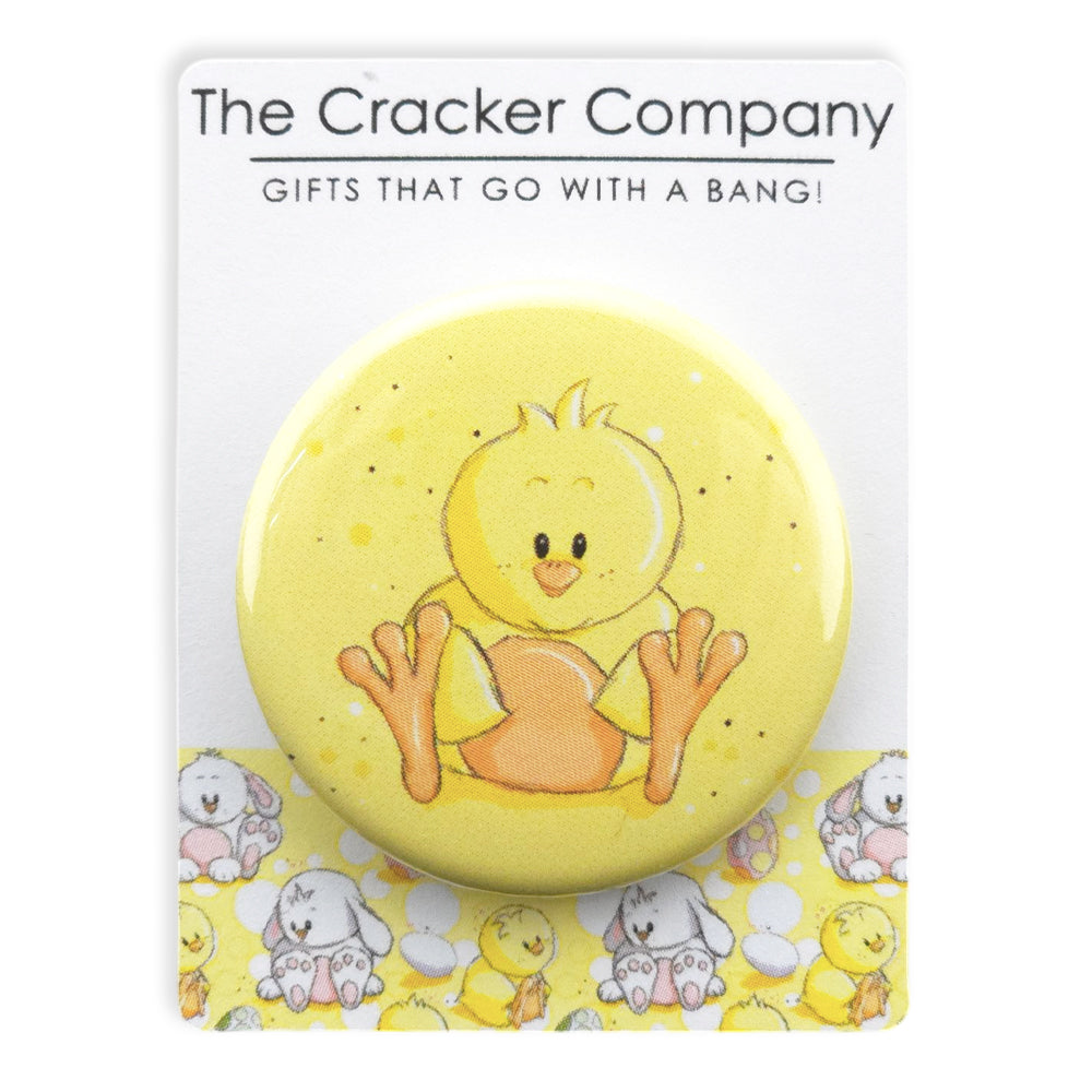 Cute Easter Chick | 38mm Button Pin Badge | Little Gift | Cracker Filler