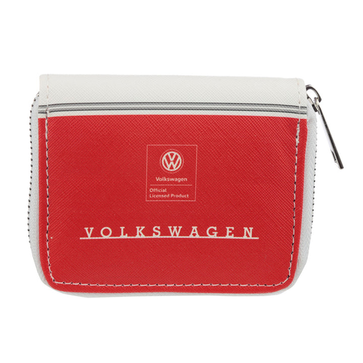 Red Volkswagen Camper Zip Around Coin Purse | Gift for Ladies