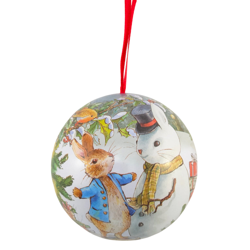 Peter Rabbit at Christmas | Fillable Tinware Baubles Collection | 7cm