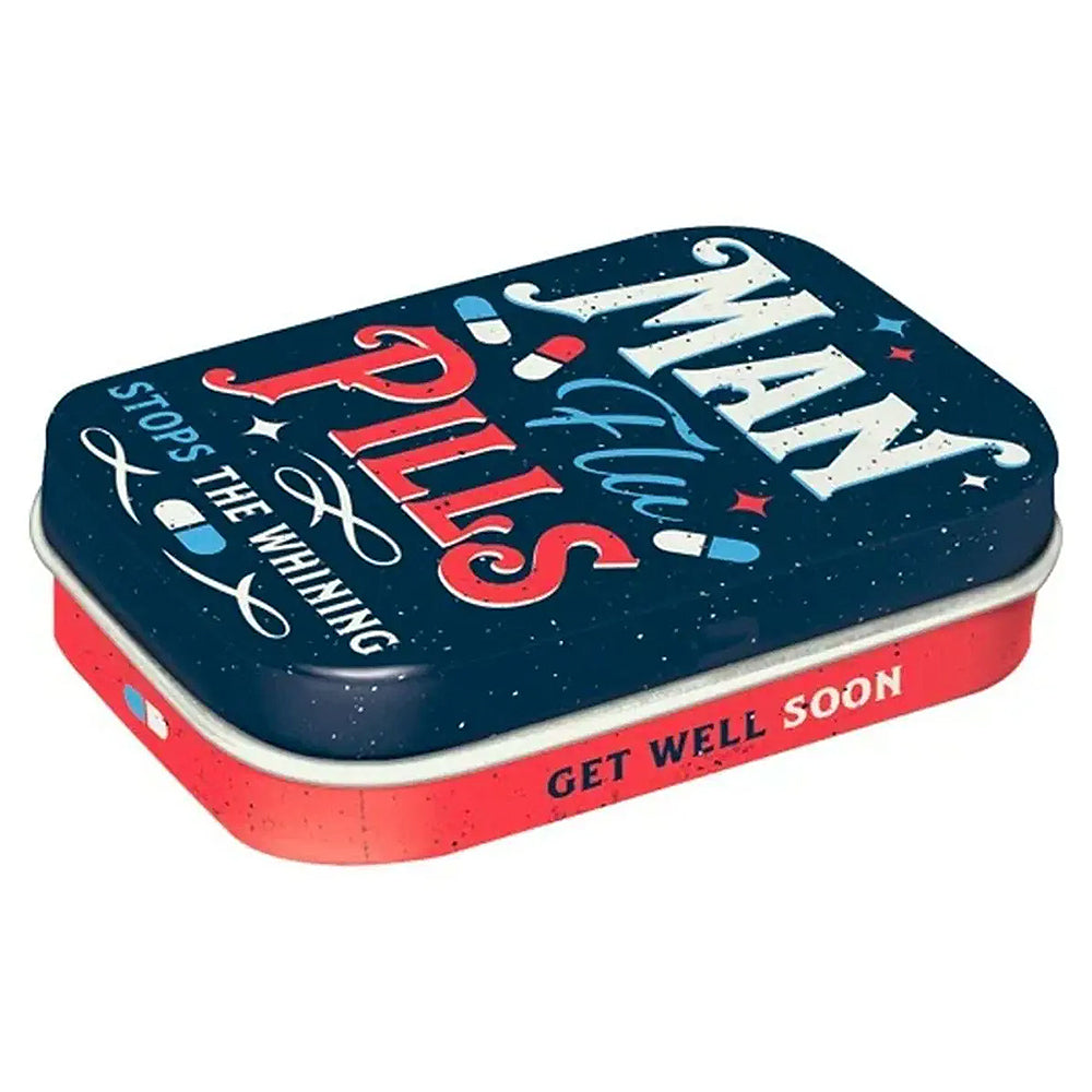 Man Flu Pills | Sugar Free Mint Tin | Mini Gift | Cracker Filler