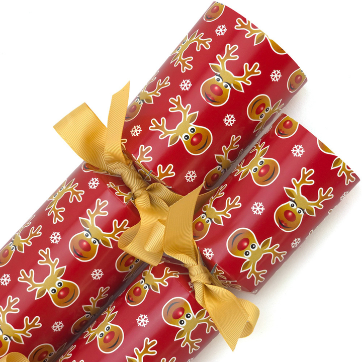 Cheery Rudolph | Reusable Keepsake Christmas Cracker Set | Luxury DIY