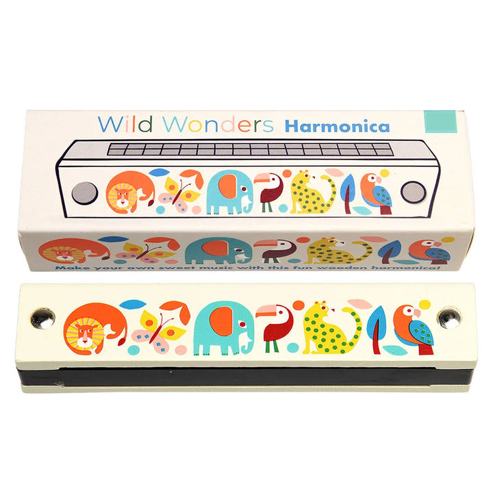 Traditional Harmonica | Wild Animals | Retro Feel Kids Gift Idea