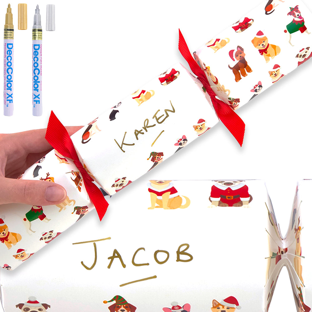 Personalise Your Own Crackers Craft Kit | Christmas Dogs | Minimum 4