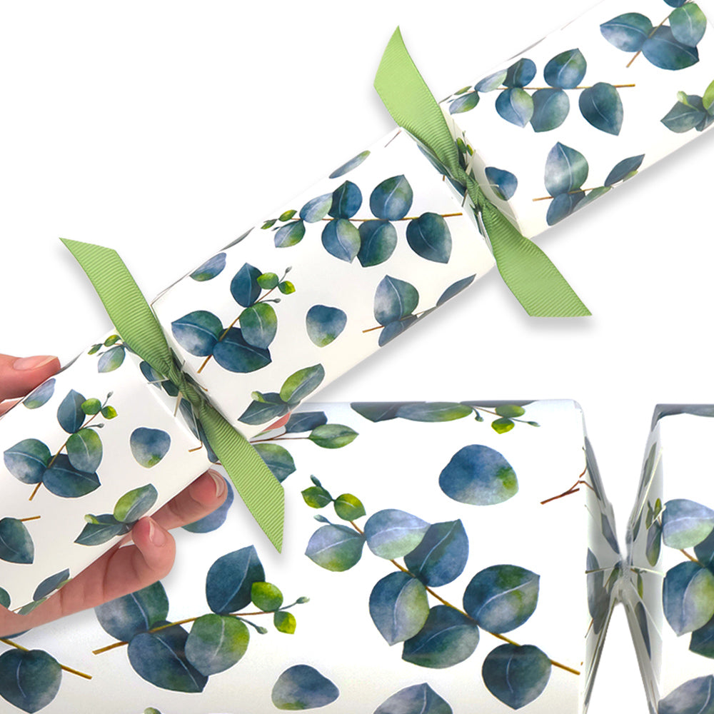 Reusable Keepsake Christmas Cracker Set | Watercolour Eucalyptus | DIY