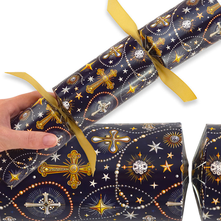 Reusable Keepsake Christmas Cracker Set | Christian Crosses | Luxury DIY