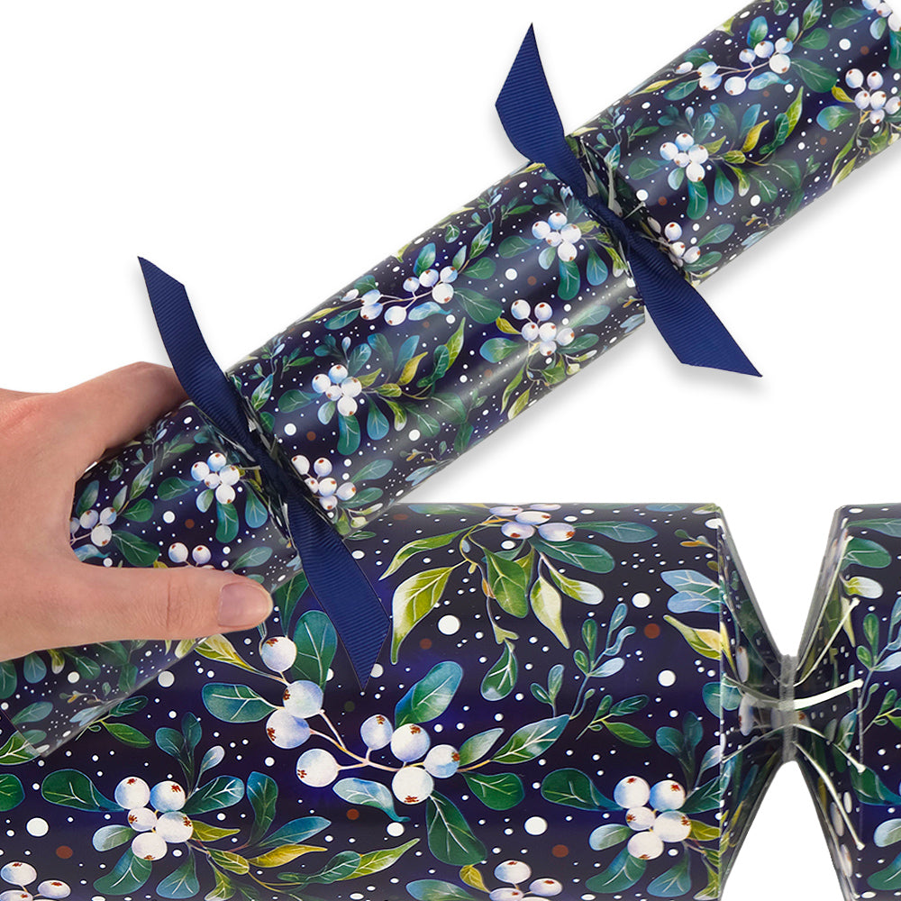 Reusable Keepsake Christmas Cracker Set | Midnight Mistletoe | Luxury DIY