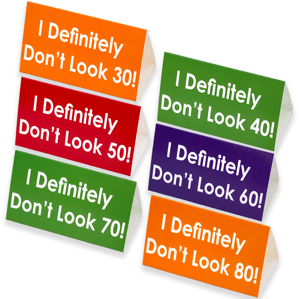 I Defintely Don’t Look… | Milestone Birthday | Mini Sign | Cracker Filler Gift
