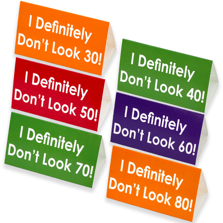 I Defintely Don’t Look… | Milestone Birthday | Mini Sign | Cracker Filler Gift