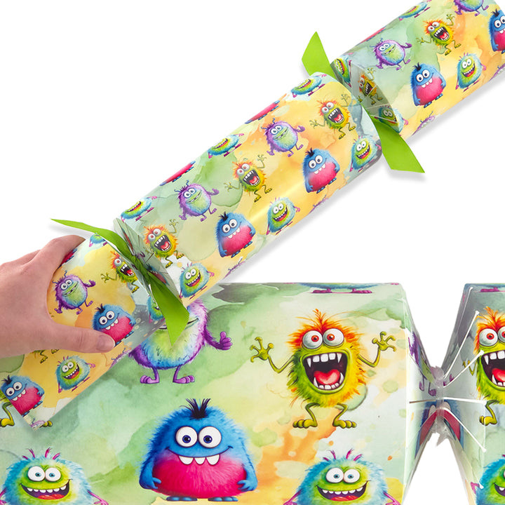 Extra Large &amp; Jumbo | Reusable Keepsake Cracker Making Kit | Funny Monsters