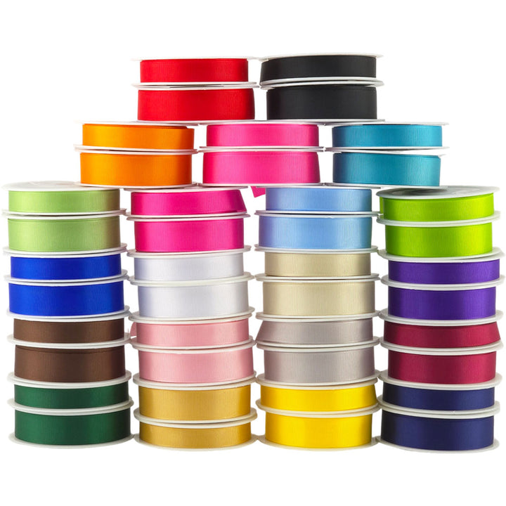 16 & 22mm Grosgrain Ribbon | 20m | Crafts & Cracker Making | Choose a Colour