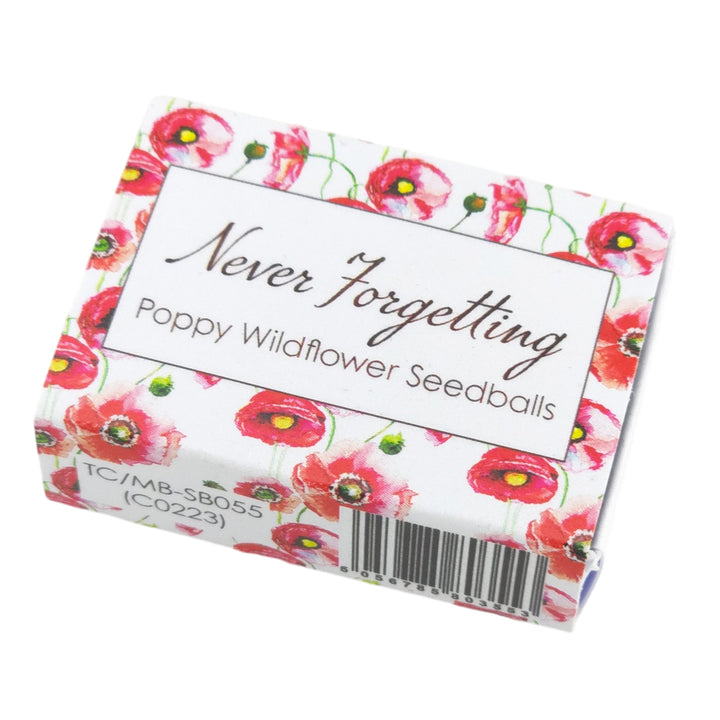 Never Forgetting | Poppies | Seedball Box | Cracker Filler | Mini Gift