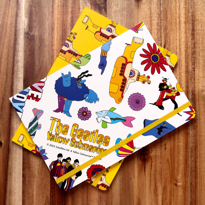 The Beatles | Yellow Submarine | A5 Notebook | Stationery Gift | White Cover