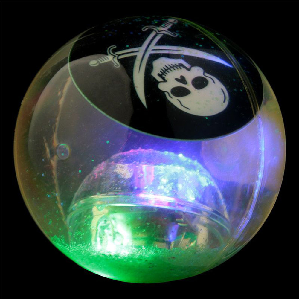 Pirate LED Flashing Bouncy Ball | Single | Party Bag Gift | Cracker Filler