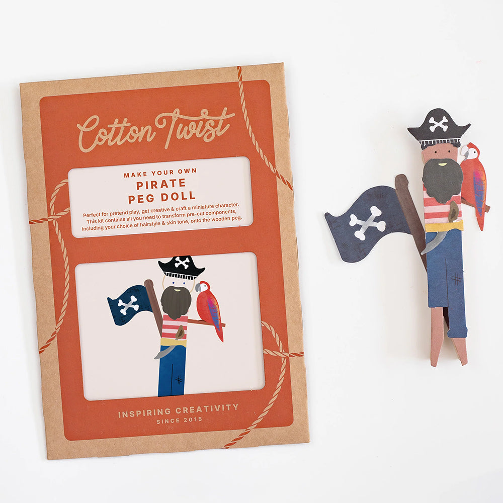 Make Your Own Pirate Peg Doll | Complete Sustainable Craft Kit for Kids