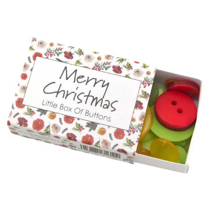 Christmas Flora | Little Crafty Box of Buttons | Cracker Filler | Mini Gift