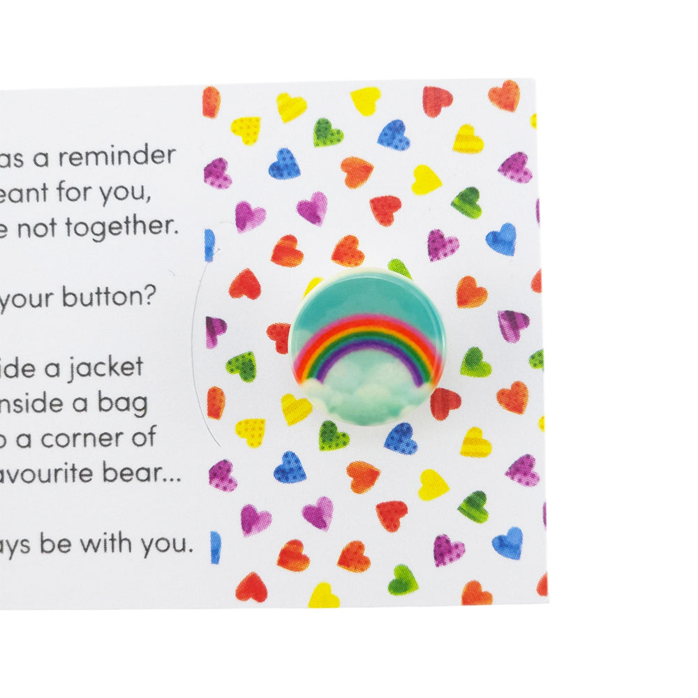 You Are a Rainbow In My Life | Button Wishes Sew On Token | Cracker Filler