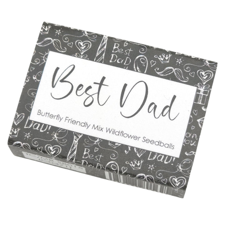 Best Dad | 6 Seedball Matchbox | Butterfly Mix | Cracker Filler | Little Gift