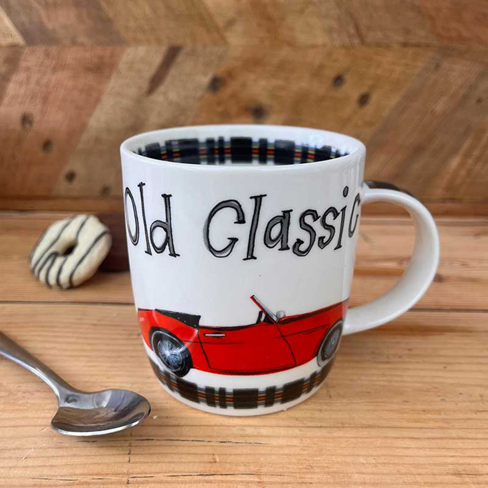 Old Classic | Vintage Motor Car Themed Mug | Bone China Gift
