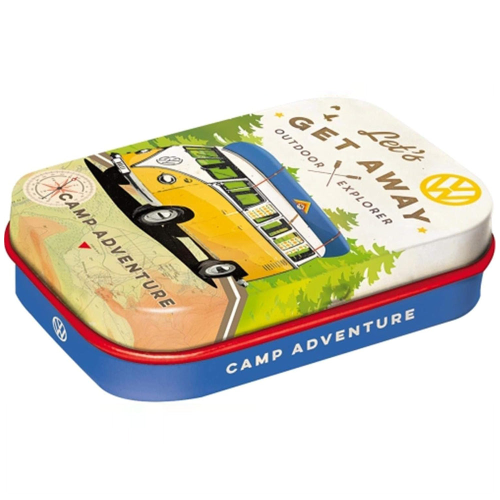 VW Camper | Get Away | 15g Sugar Free Mint Tin | Cracker Filler | Mini Gift