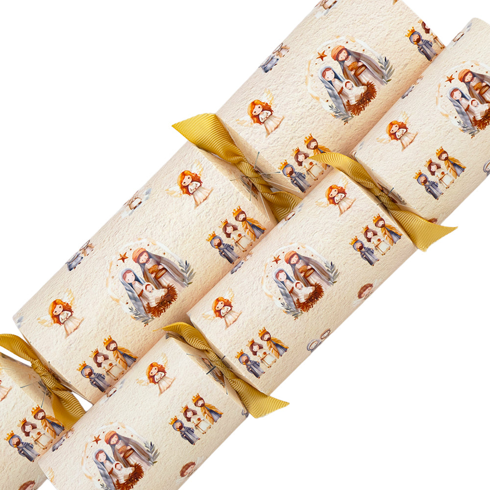 Watercolour Nativity | Christmas Cracker Making Craft Kit | Make & Fill Your Own