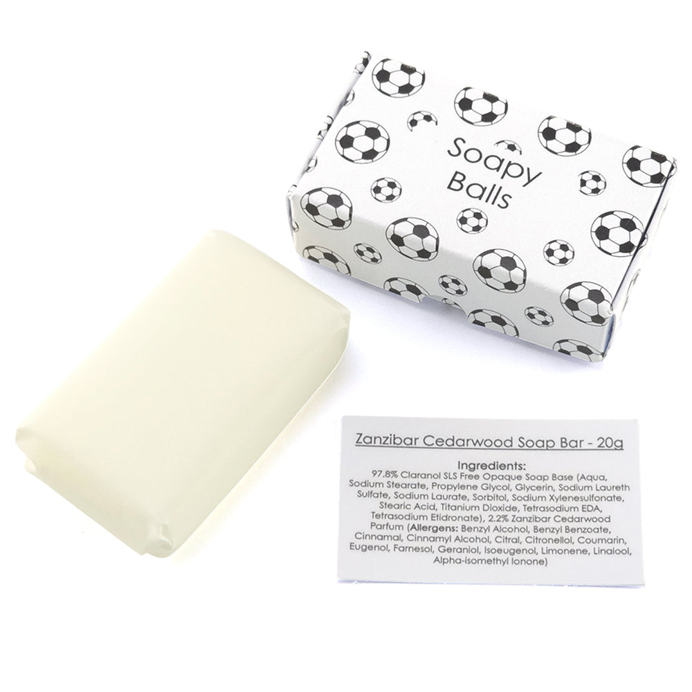 Soapy Balls | Cedarwood | 20g Travel Soap Bar | Little Gift | Cracker Filler
