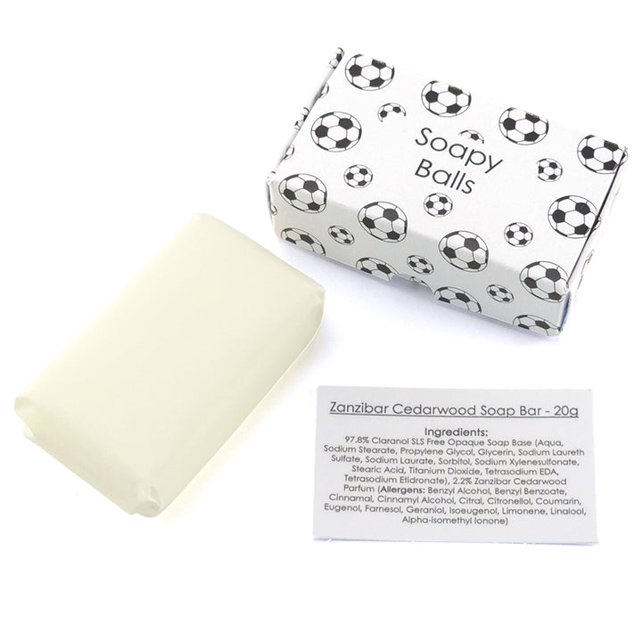 Soapy Balls | Cedarwood | 20g Travel Soap Bar | Little Gift | Cracker Filler