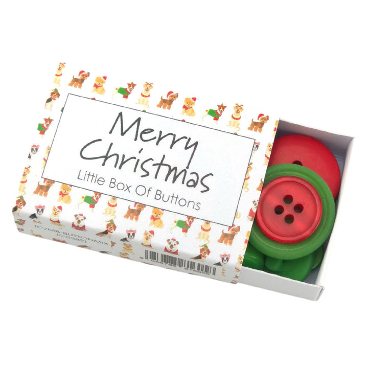 Christmas Dogs | Little Crafty Box of Buttons | Cracker Filler | Mini Gift