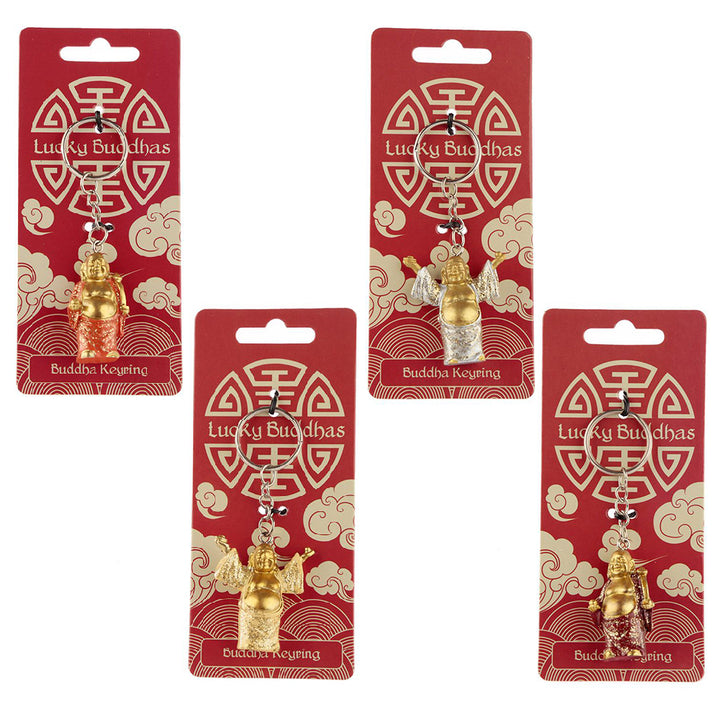 Lucky Buddha Keyring with Glitter | Single | Mini Gift | Cracker Filler