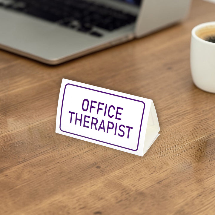Office Therapist | Mini Desk Sign | Office Banter | Cracker Filler