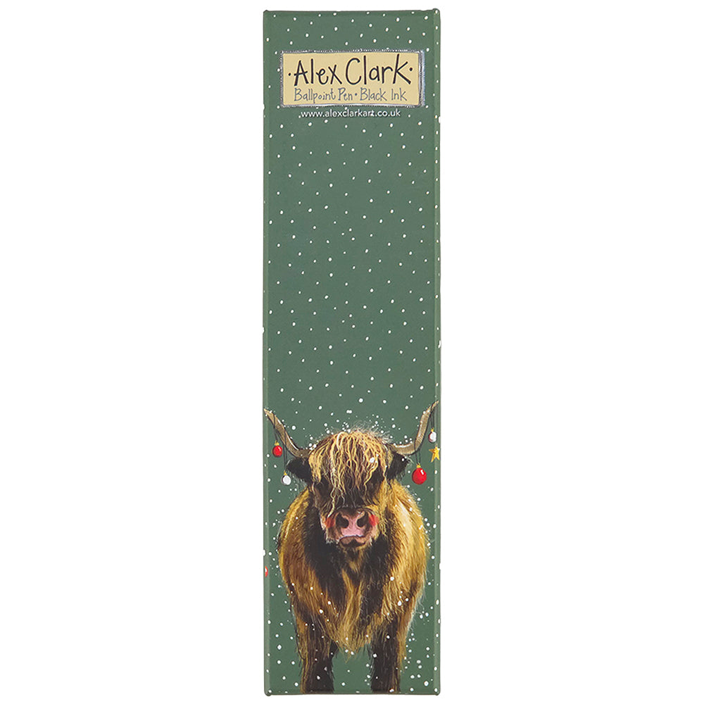 Christmas Highland Cow | Gorgeous Pen | Boxed Gift Idea