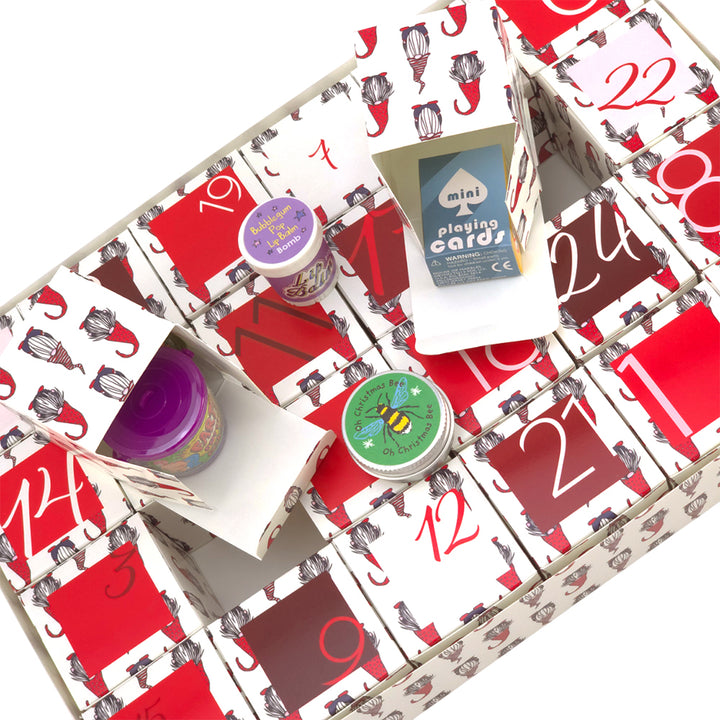 Advent Calendar Making Kit | 24 Cube Boxes & Outer Box | Nordic Gonk