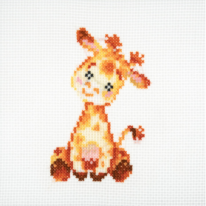 Baby Giraffe | Mini Counted Cross Stitch Kit | 13cm