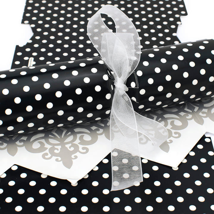 Monochrome Maxi Polka Dot | Cracker Making Craft Kit | Make & Fill Your Own