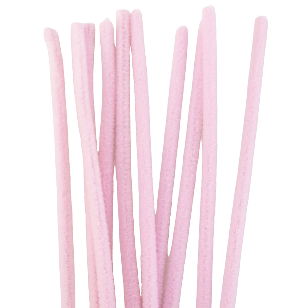 Single Colour | 30cm Craft Pipecleaners | Chenille Stems | 6mm Wide | Pack of 10