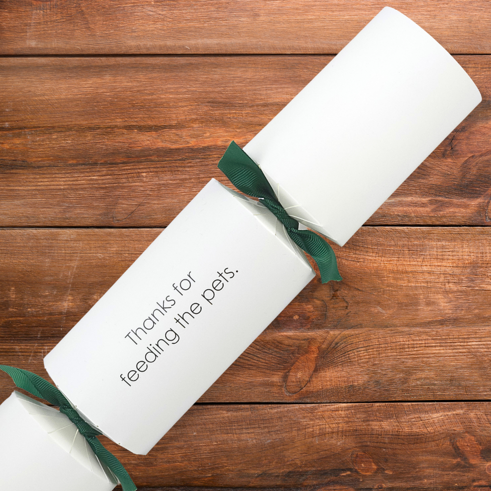 Thanks for feeding the pets | Modern Phrases Cracker Making Kit