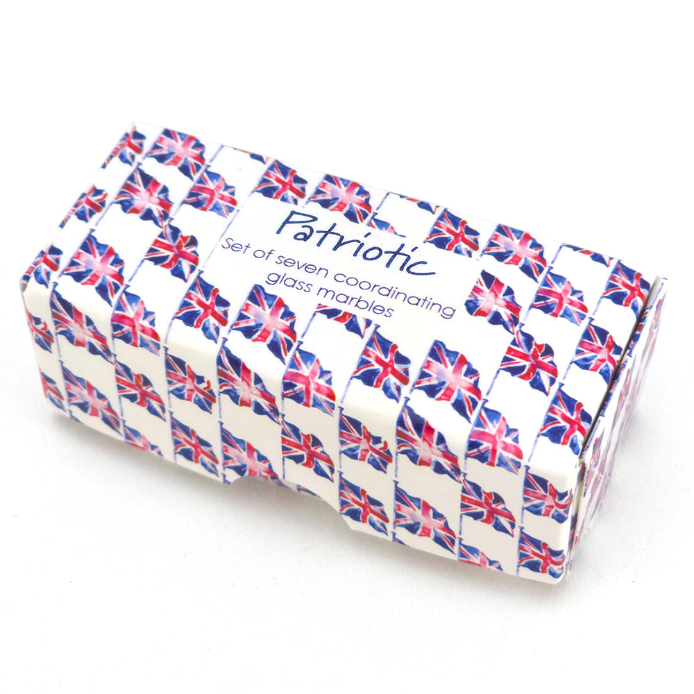 Patriotic | Mini Box of Marbles for Kids | Cracker Filler | Party Bag Gift