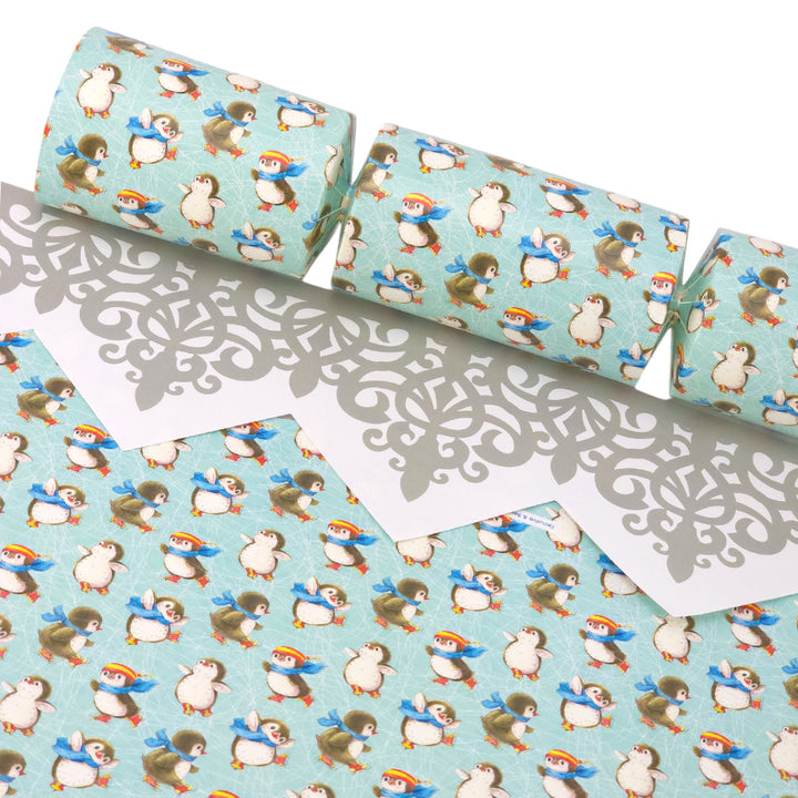 Christmas Skating Penguins | Cracker Making Craft Kit | Make &amp; Fill Your Own