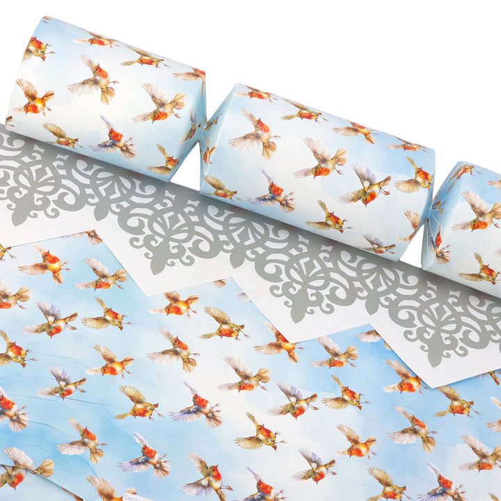 Watercolour Robins | Cracker Making Craft Kit | Make &amp; Fill Your Own
