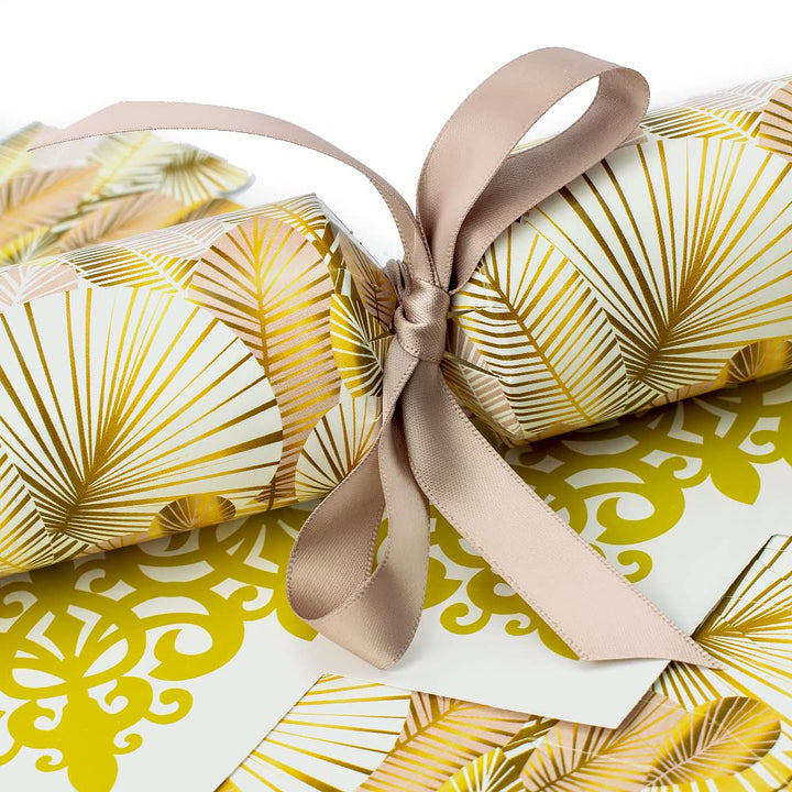 Rose &amp; Gold Palms | Cracker Making Craft Kit | Makes 6 Standard Crackers