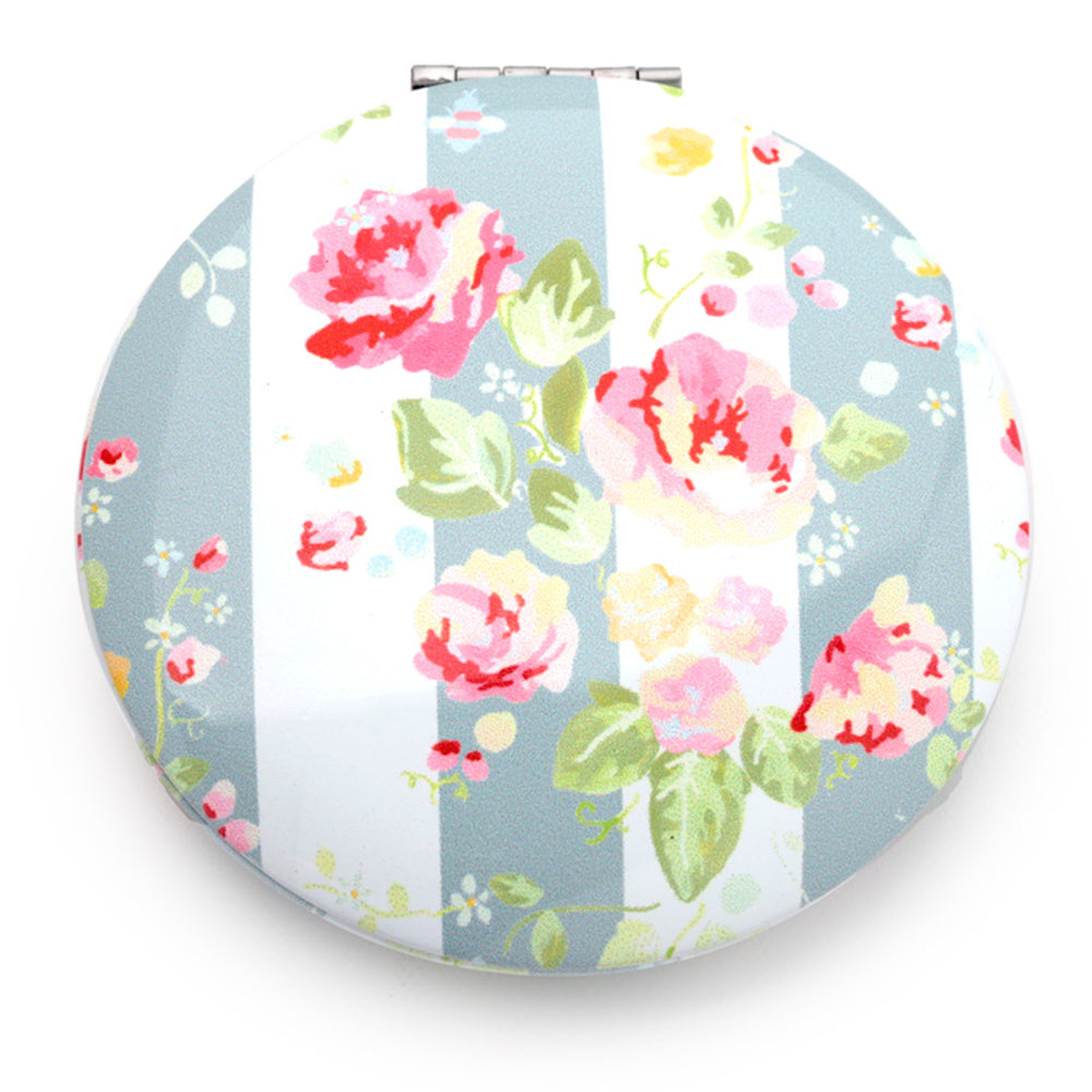 Pink Floral Handbag Compact Mirror | Julie Dodsworth | Gift Idea