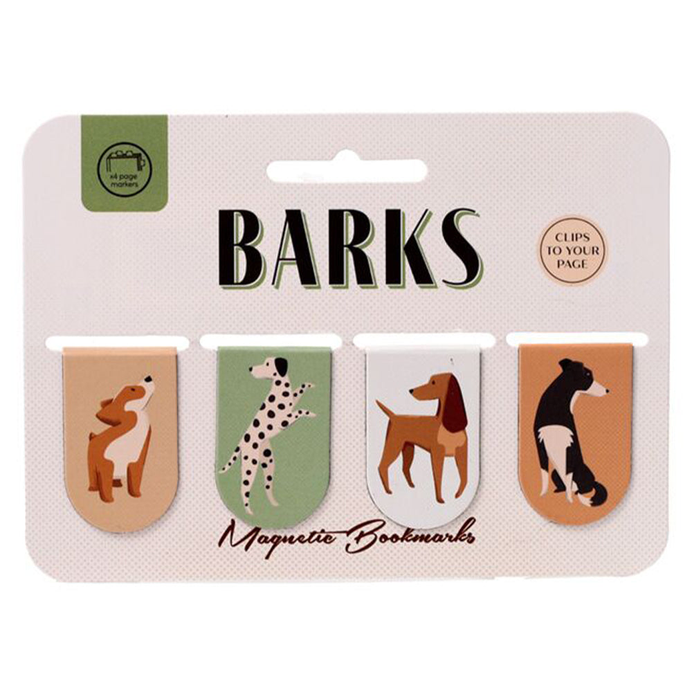 Barking Dogs | Magnetic Bookmarks | Set of 4 | Little Gift