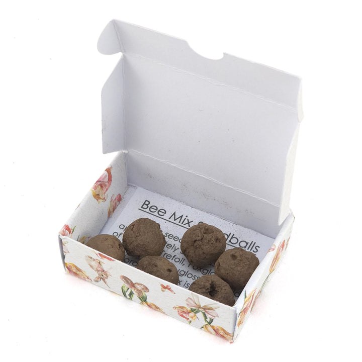 Happy Easter in Pink | 6 Seedball Box | Bee Mix | Cracker Filler | Little Gift