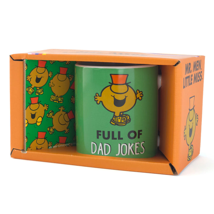 Dad - Full of Jokes | Mr Men | Mug & Coaster | Boxed Gift