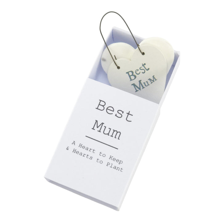 Best Mum | Hearts to Keep and to Plant | Cracker Filler | Mini Gift