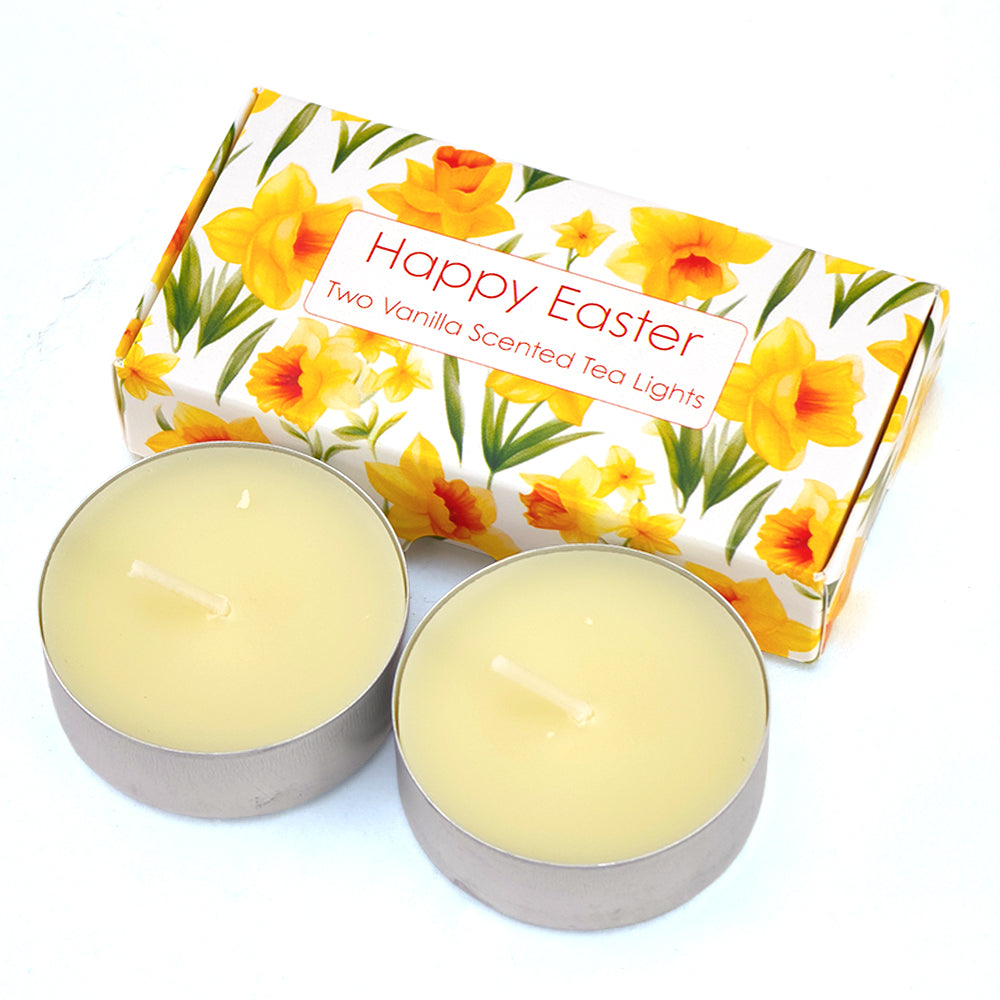 Spring Daffodils | Vanilla Tealights | Little Easter Gift | Cracker Filler