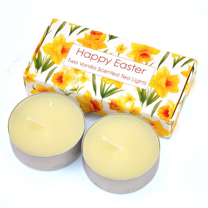 Spring Daffodils | Vanilla Tealights | Little Easter Gift | Cracker Filler
