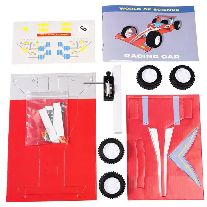 Motor Powered Racing Car | Model Activity Kit for Kids | Boxed Gift Idea