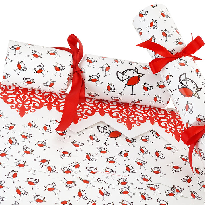 Chirpy Robin | Christmas Cracker Making Craft Kit | Make &amp; Fill Your Own