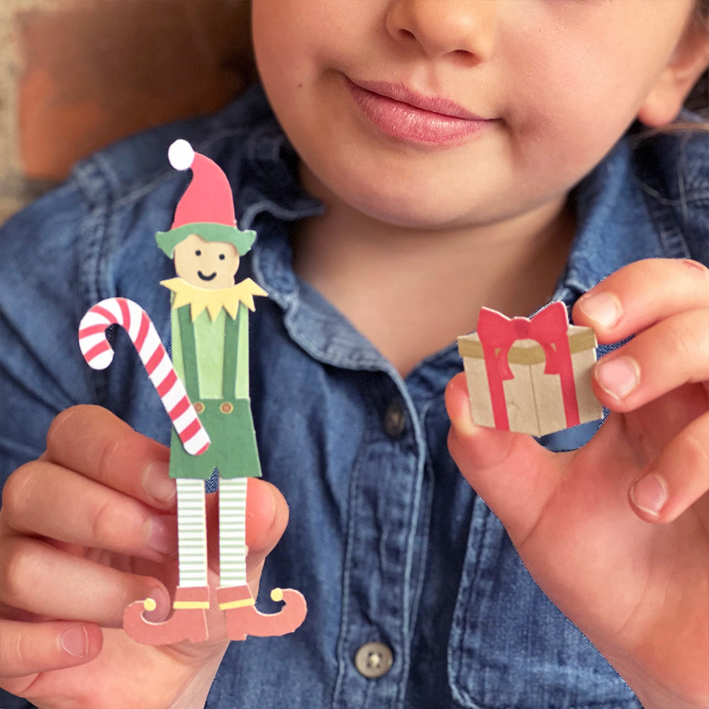 Make Your Own Elf Peg Doll | Complete Sustainable Christmas Craft Kit for Kids